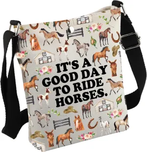 Funny Ride Horses Crossbody Bag Horse Lover Gift H-orse Rider Gi-ft H-orse Owner G-ift Equestrian G-ift