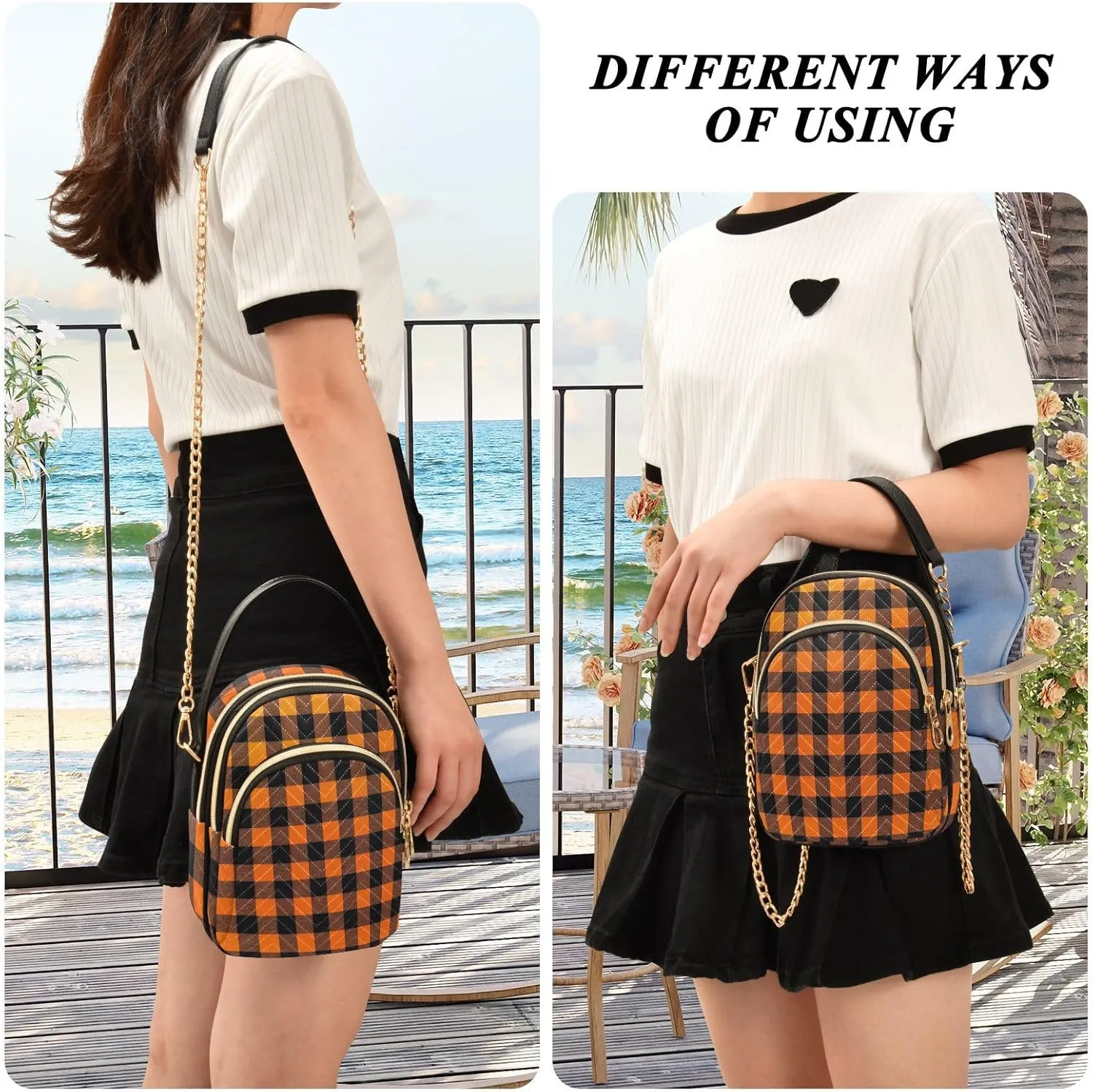 GAIGEO Santa Claus Women Crossbody Bags, Crossbody Purses for Women Trendy, Summer Crossbody Purse