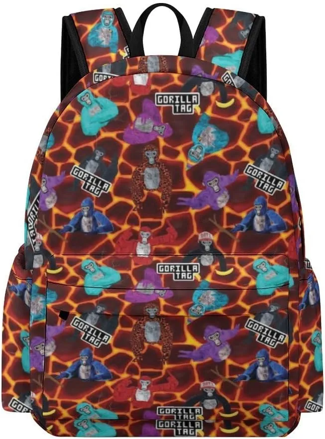 Game Backpacks Tag Backpack Travel Daypack Monkey Laptop Bag For Women Men