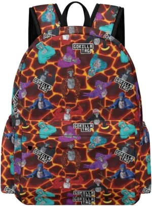Game Backpacks Tag Backpack Travel Daypack Monkey Laptop Bag For Women Men