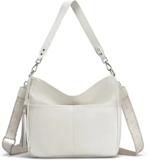 Genuine Leather Purse for Women, Soft Leather Crossbody Hobo Bag with 2 Removable Straps Womens Purses and Handbags