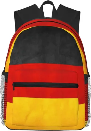 Germany Flag print Lightweight and comfortable backpack Casual Laptop Backpack for Travel Hiking