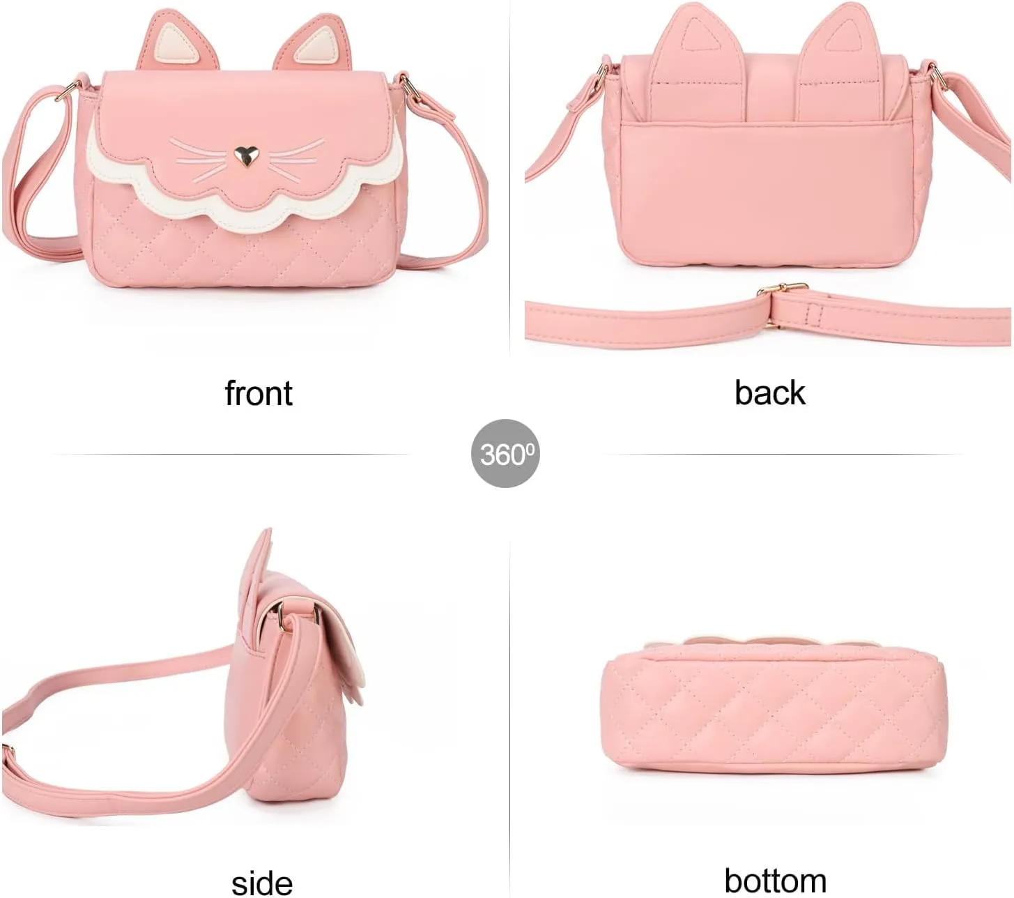 Gladdon Teen Girls Crossbody Bag Cute Cat Wallet for Girl Birthday Gifts Purses