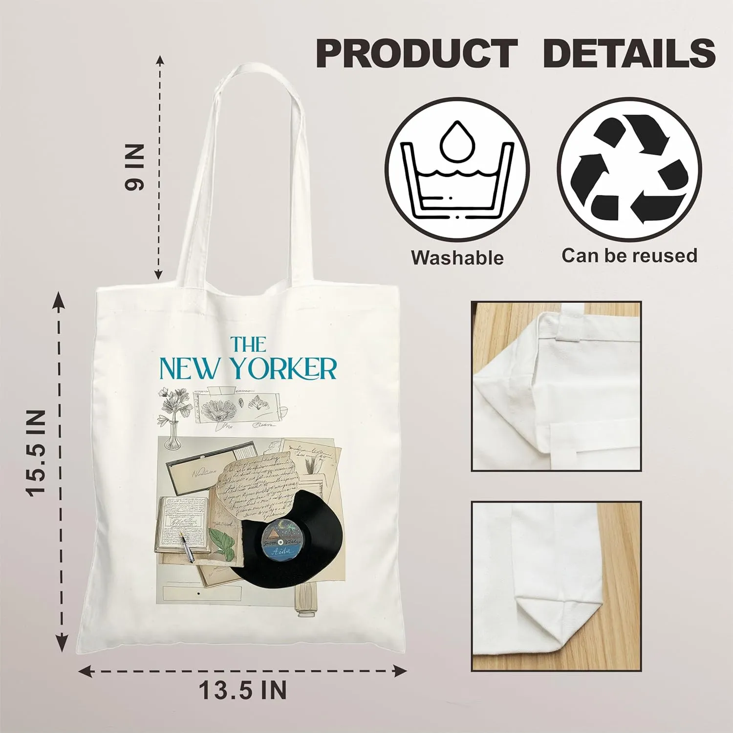 Gothic Canvas Tote Bag Gift For Woman
