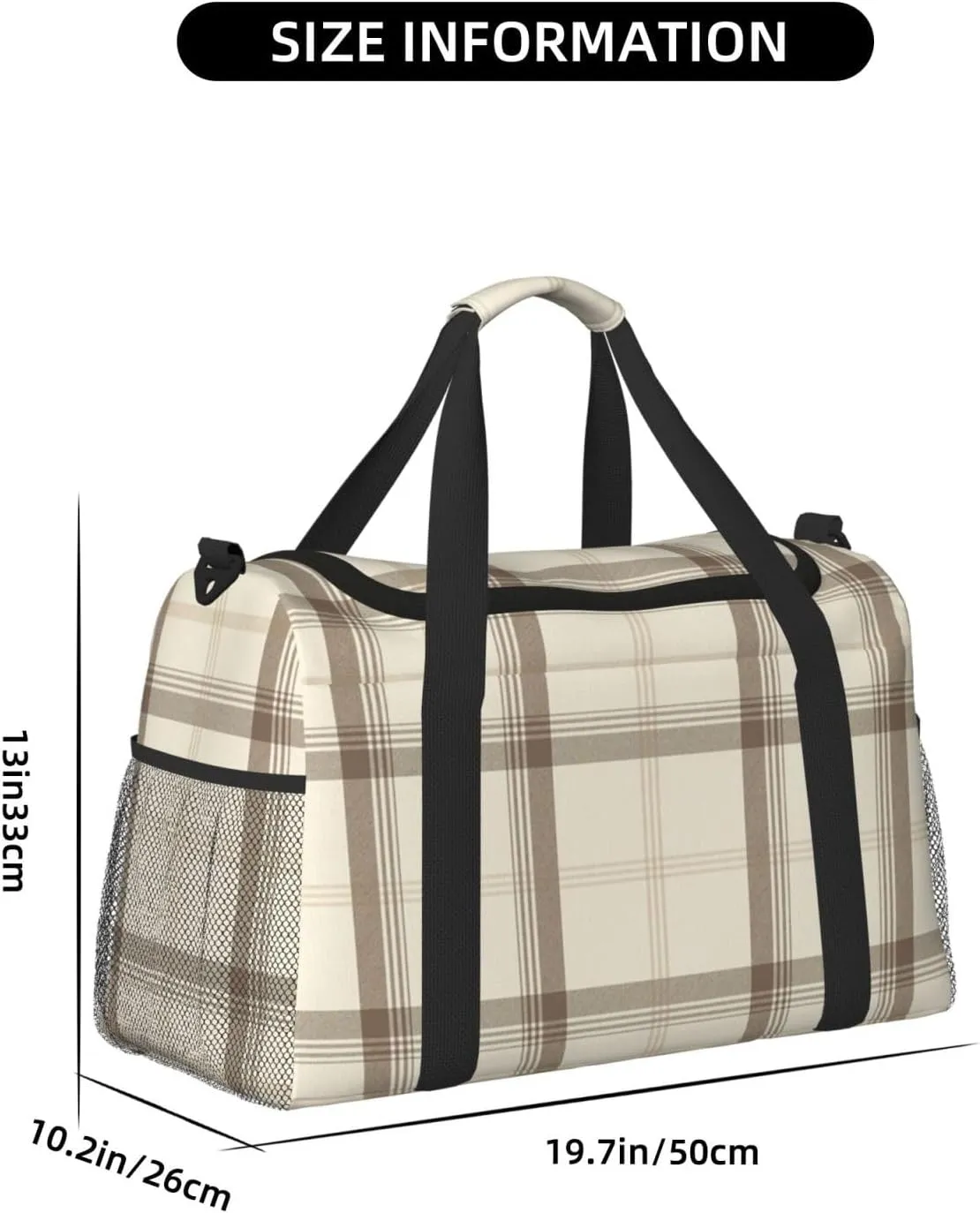 Gray Blue Stripes Travel Duffel Bag Large Foldable Waterproof Overnight Bag For Beach Swim Bags Pool Sports Gym