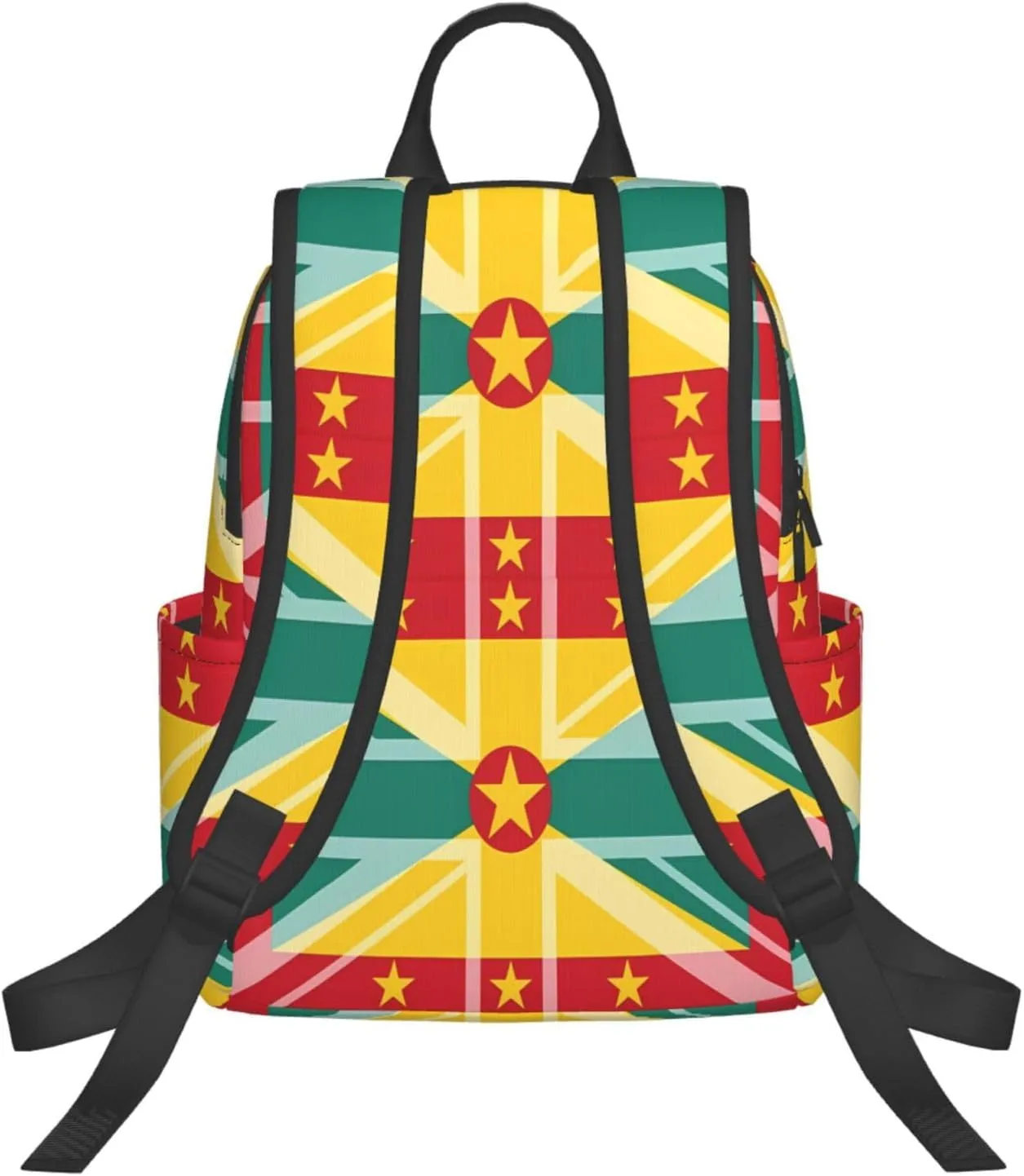 Grenada UK Flag Casual Backpacks Large Capacity Laptop Backpack Sports Fitness Rucksack Travel Carry-On Daypack Work Bag for Outdoor Camping