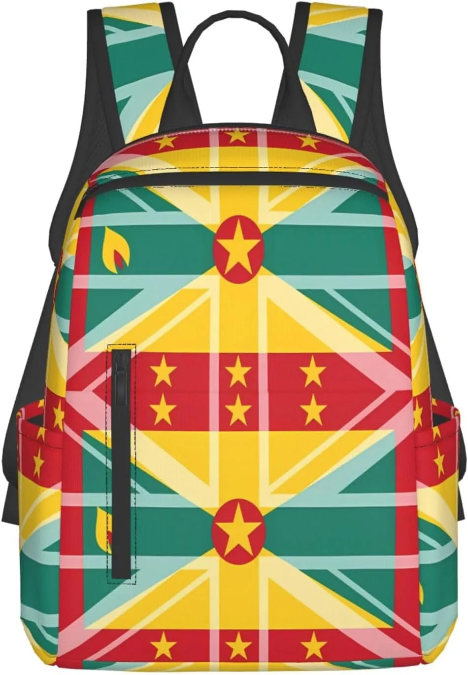 Grenada UK Flag Casual Backpacks Large Capacity Laptop Backpack Sports Fitness Rucksack Travel Carry-On Daypack Work Bag for Outdoor Camping