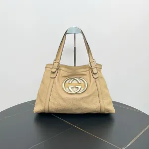 Gucci GG Canvas Beige Tote Bag