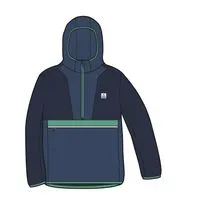 Gusto Recycled Windshell Anorak - Rich Navy/Dark Denim