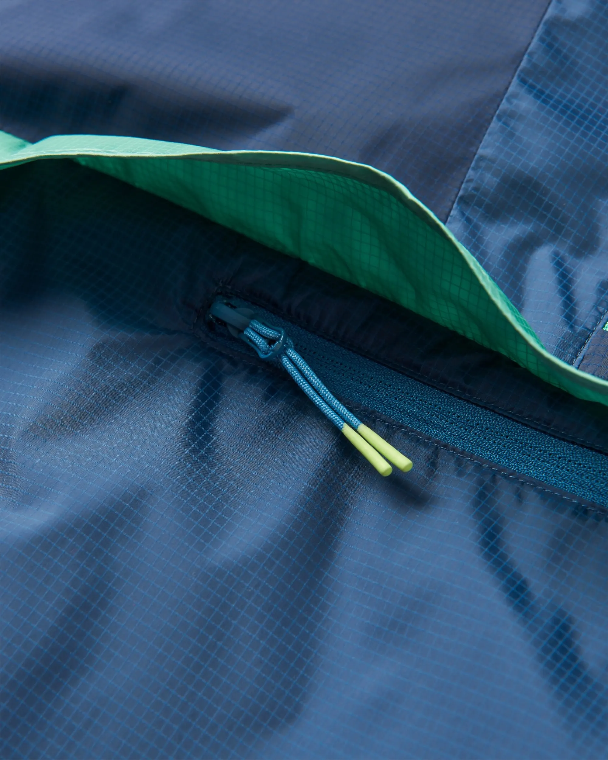 Gusto Recycled Windshell Anorak - Rich Navy/Dark Denim