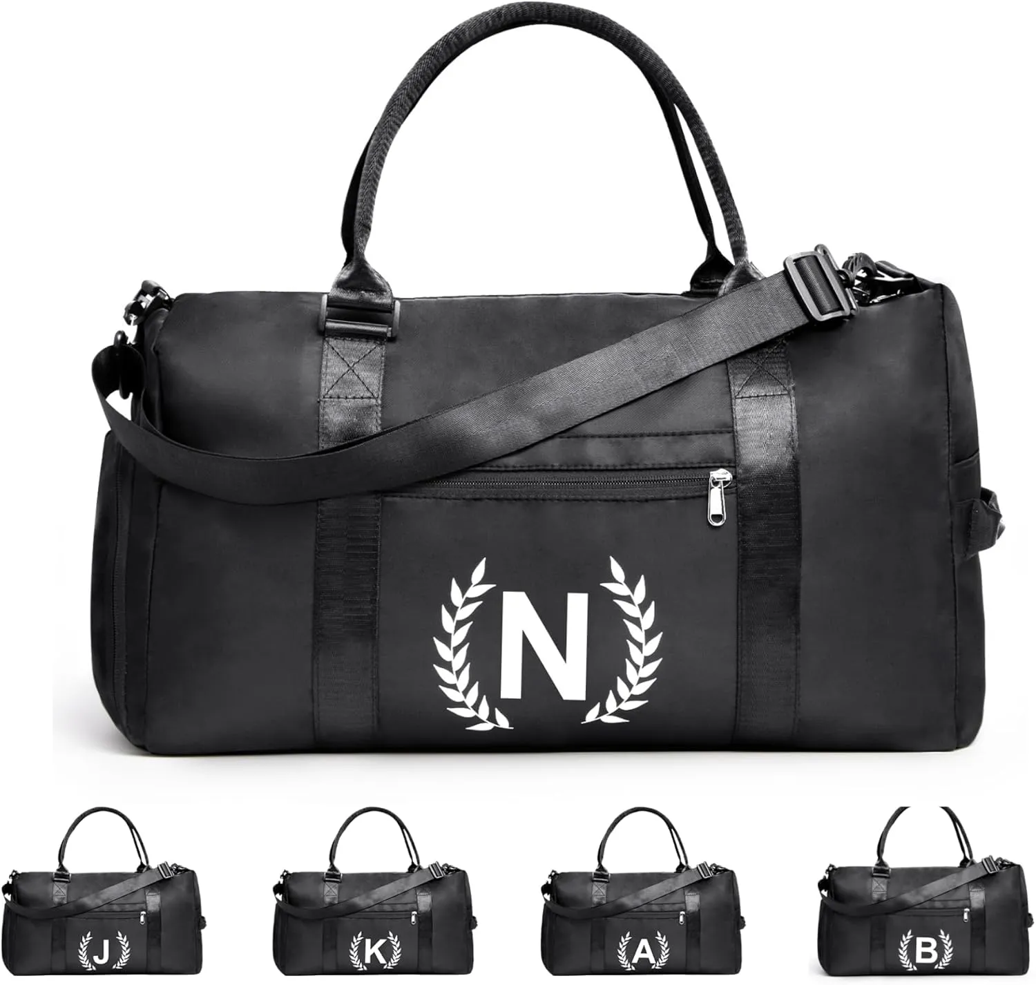 Gym Bag for Women & Men, Fitness Workout Sports Travel Duffle Bag with Wet Pocket & Shoes Compartment, Great Present for Gym Lovers