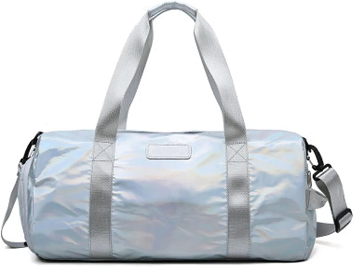 Gym Bags Outdoor Duffel Bag Waterproof Men Gym Bag with Shoes Compartment Travel Luggage Bags Women Fitness Bag (Color : Silver) (Pink)