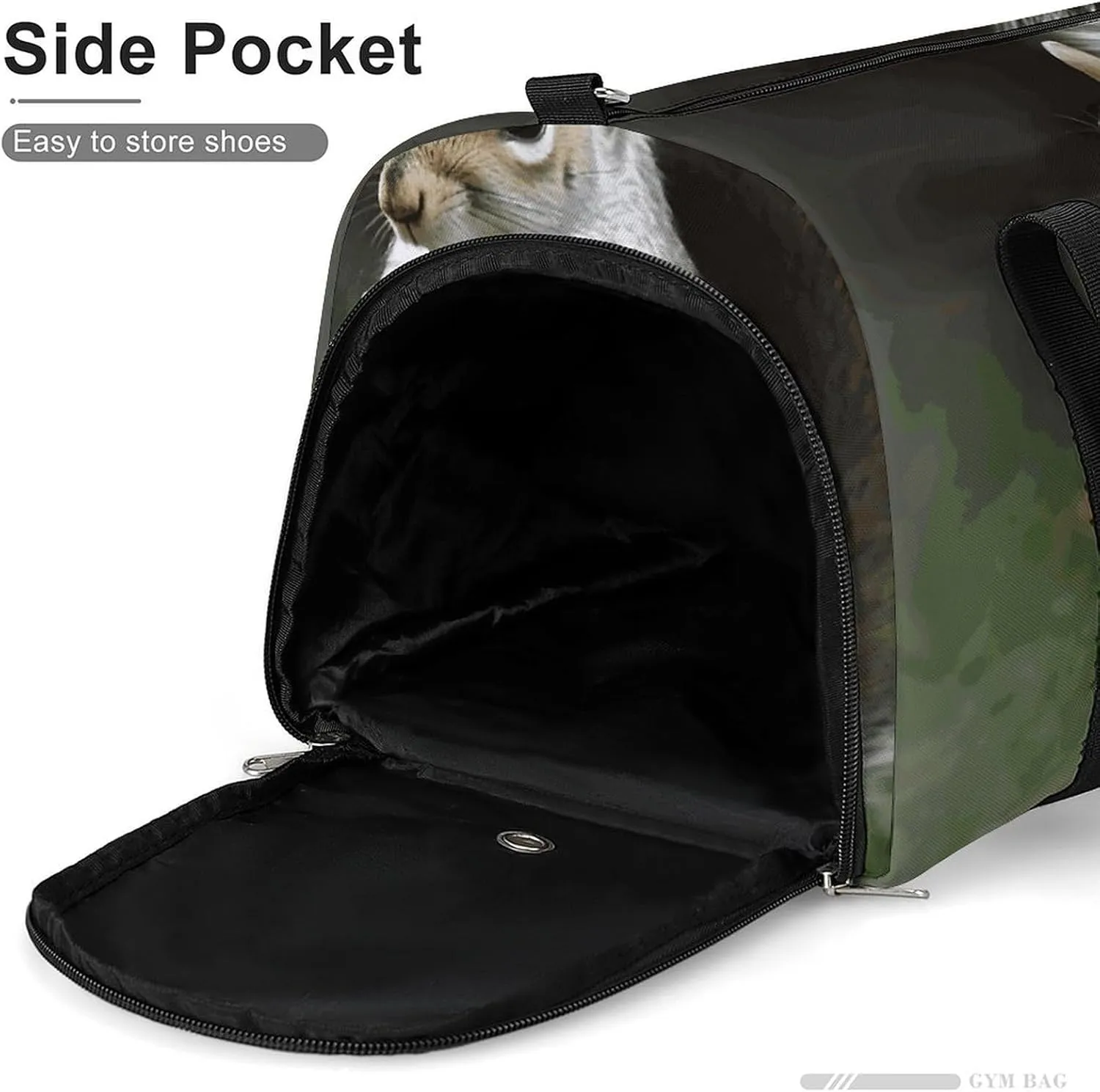Gym Bags Small Squirrel Duffel Bag Overnight Bag with Shoe Compartment Carryon Bag for Men Women