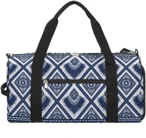 Gym Duffel Bag with Shoe Compartment Wet Pocket, Navys Blue Travel Bag for Men Women, style-1
