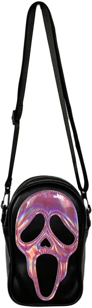 Halloween Crossbody Bag Reflective Ghost Face Purse for Women Men Halloween Accessories