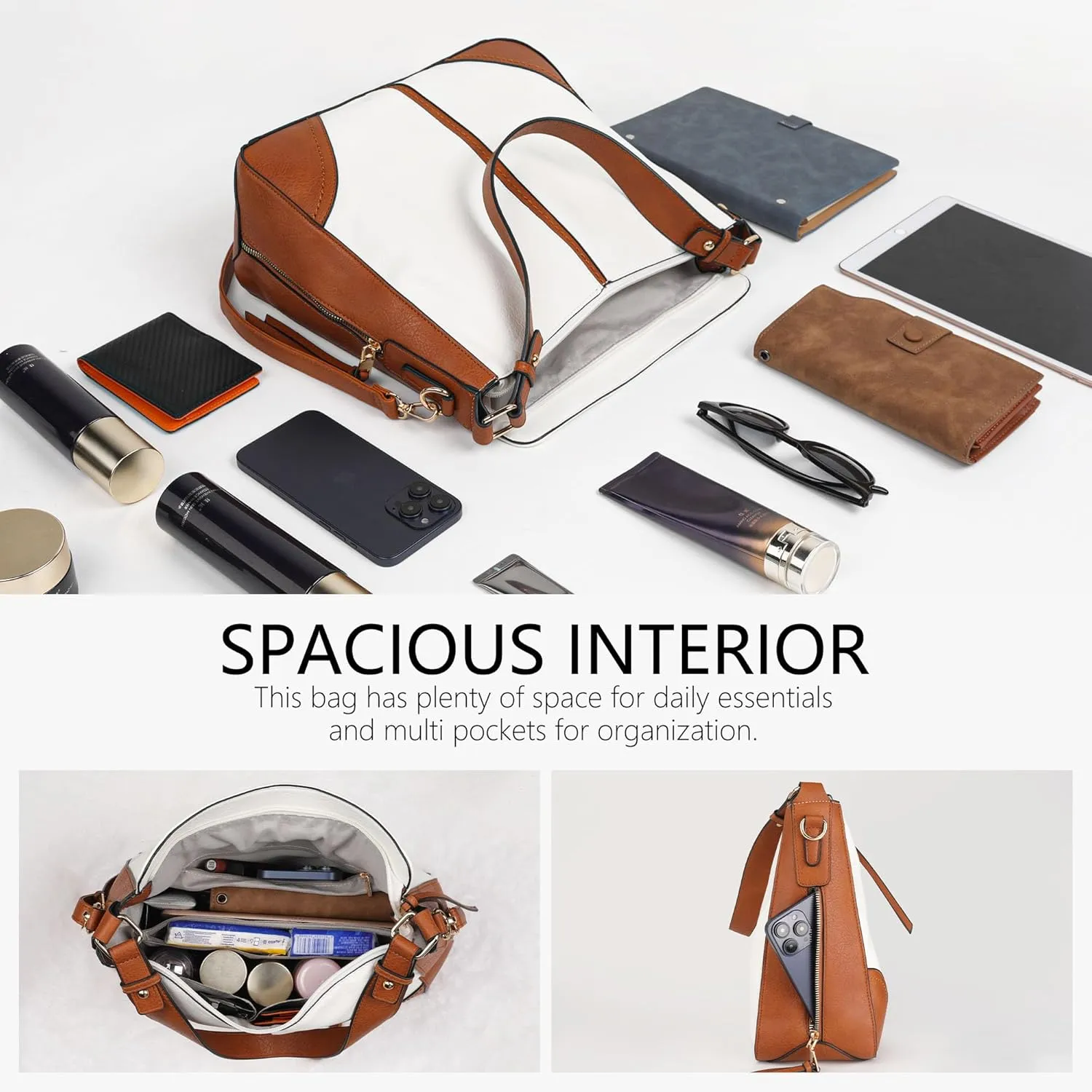 Handbags for Women Crossbody Bags Purses for Women Vegan Leather Shoulder Bag Hobo Bag for Travel Shopping