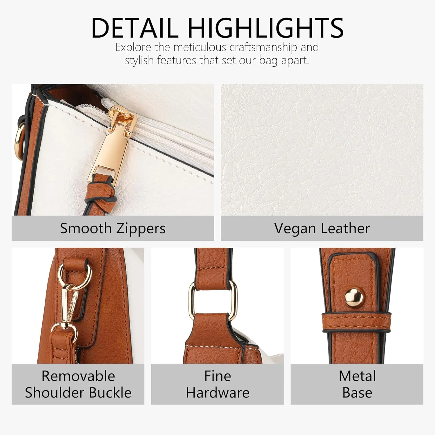 Handbags for Women Crossbody Bags Purses for Women Vegan Leather Shoulder Bag Hobo Bag for Travel Shopping