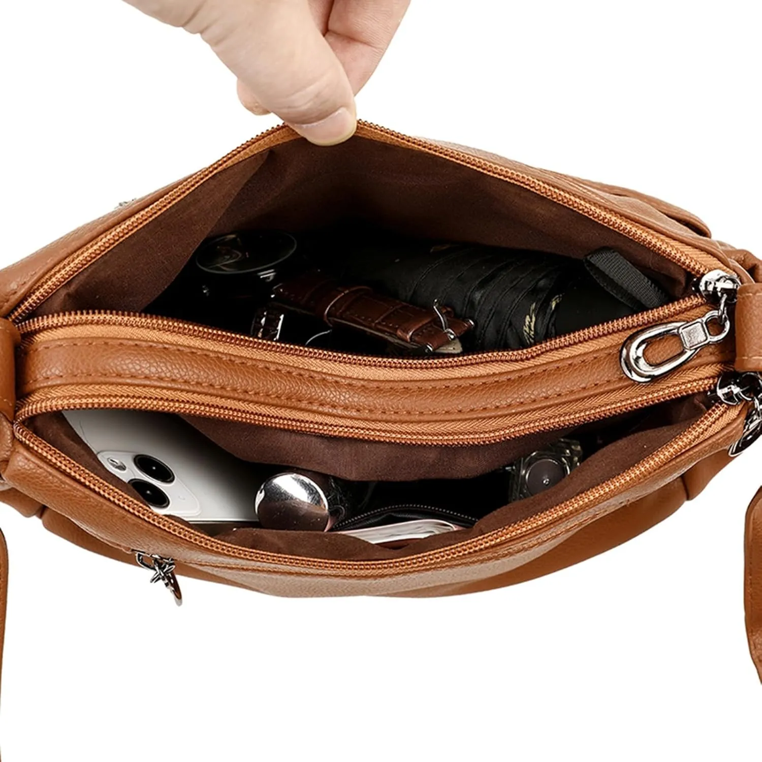 Handbags for Women Crossbody Multiple Pockets Adjustable Strap Hobo Retro Shoulder Bags Casual Outings Women Purse