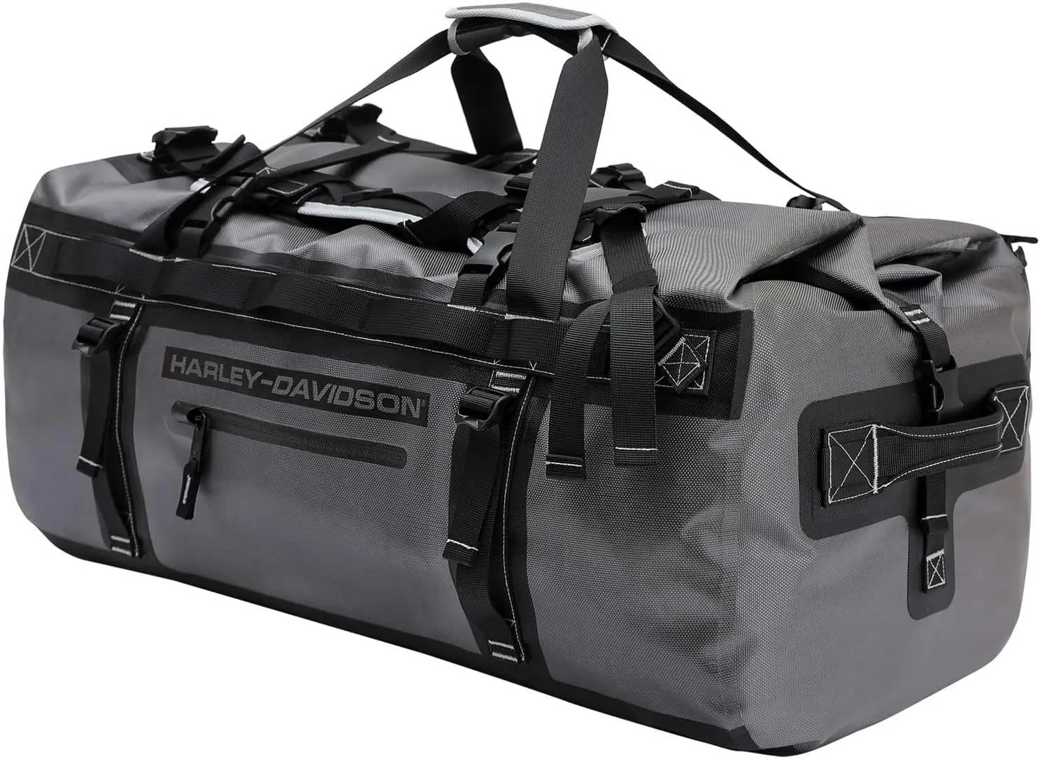 Harley-Davidson 29" Heavy-Duty Waterproof Adventure Duffel Bag, 90611-SILVER/BLK