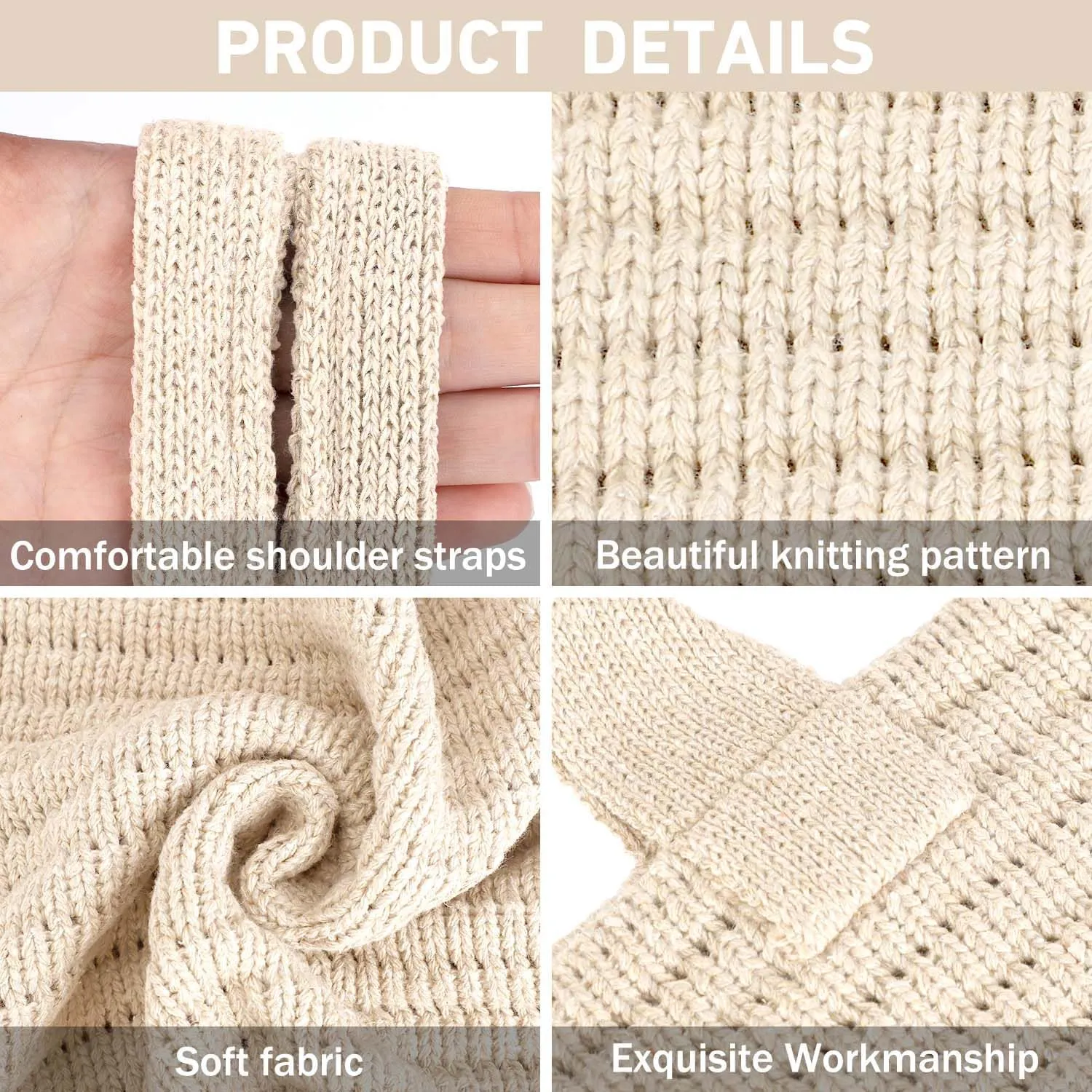 hatisan Crochet Bags for Women - Large Tote Aesthetic Handbag Shoulder Hippie Knit Bag