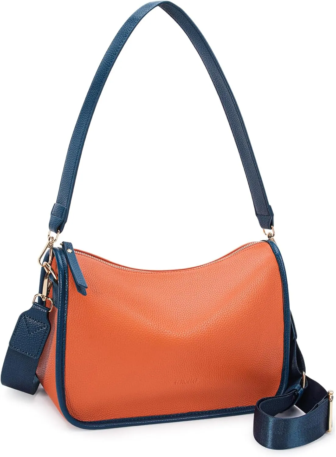 HKCLUF Crossbody Bags Purses for Women Trendy,Vegan Leather Medium Crossbody Purse,Shoulder Bag with 2PCS Adjustable Strap