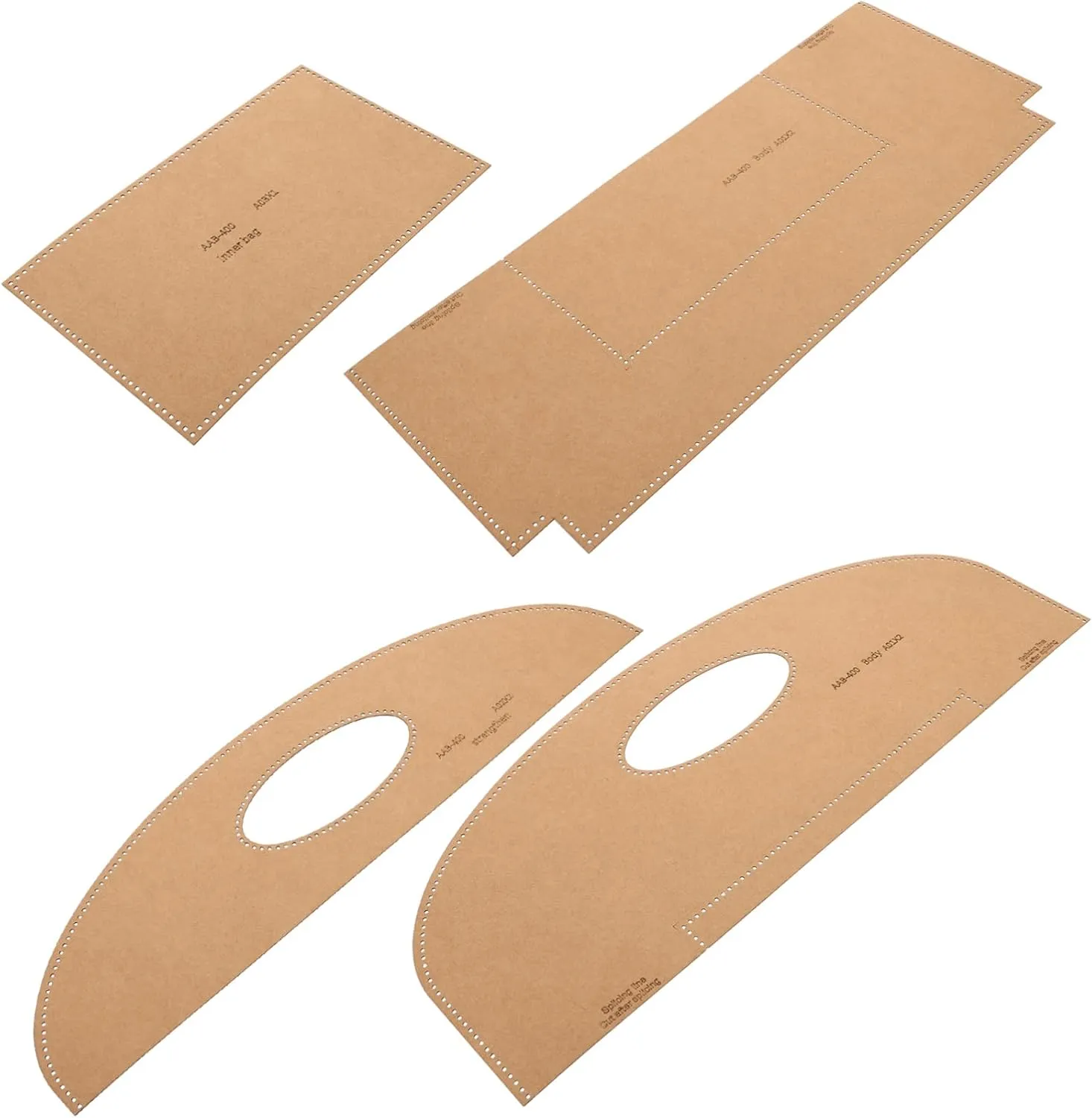 Homoyoyo DIY Handbag Pattern Templates Leather Bag Production Stencils Tote Bag Design Templates