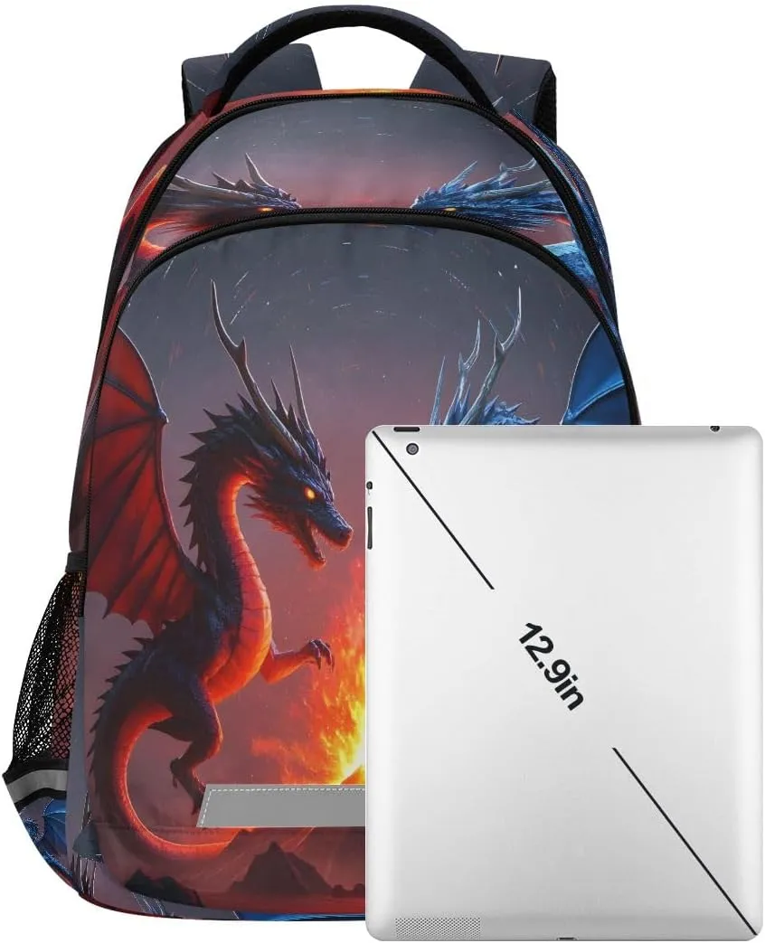 Horse Flowers Backpacks For Kids Fairytale Student Backpack Bookbag For Boys Girls Casual Bag