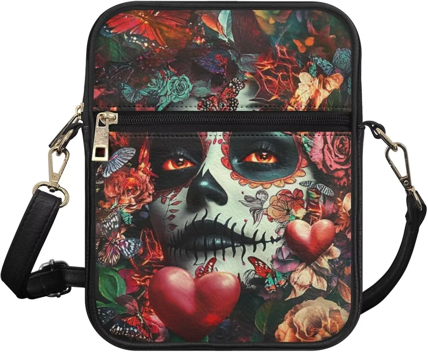 HUGS IDEA Small Messenger Bag for Women Crossbody Purse Mini Shoulder Bag for Lady