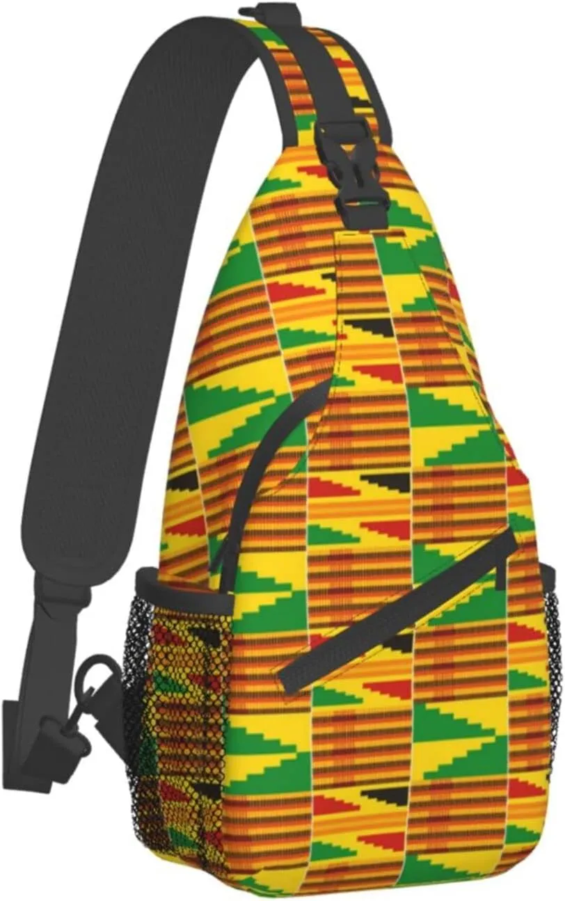 Indian Native American Sling Backpack,Travel Hiking Daypack Crossbody Shoulder Bag for Men Women
