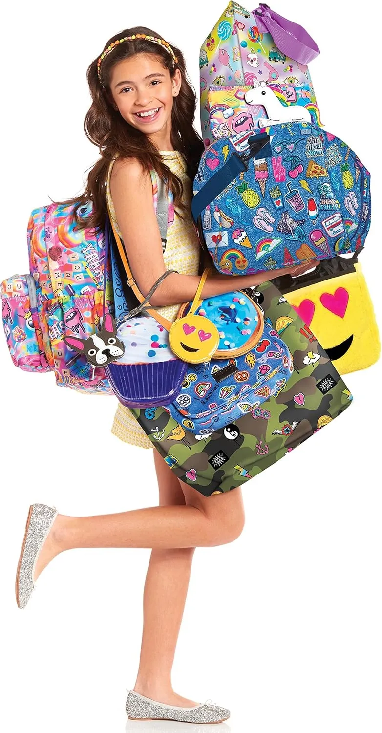 iscream 23.5" x 16" Weekender Travel Tote Bag with Wipe Clean Exterior and Adjustable Strap - Rock Candy