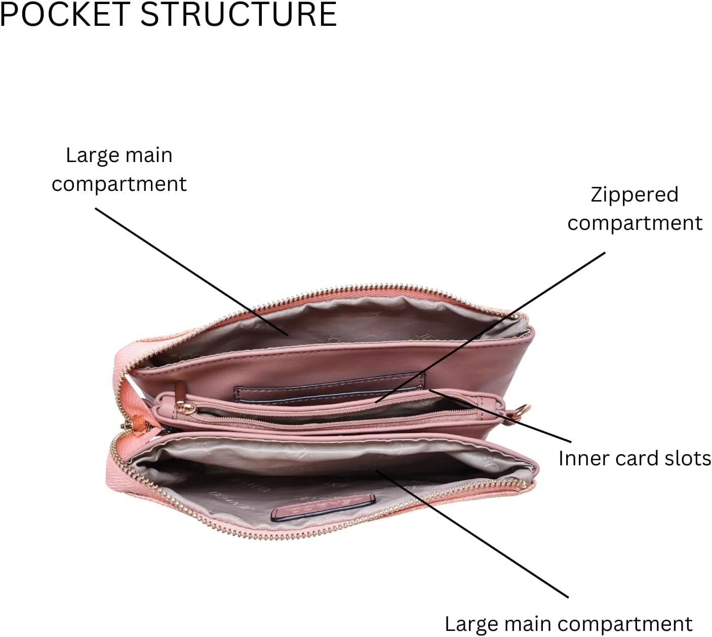 JEN & CO. Riley Micro Straw Small Crossbody Bags Vegan Leather Wristlet Wallets Clutch Purses Shoulder Handbag for Women