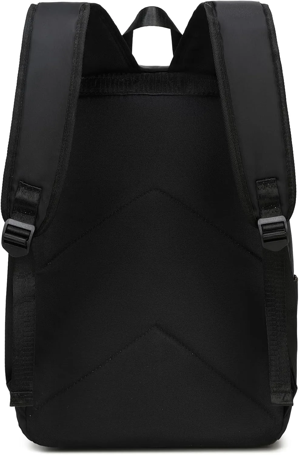 JIANYA Black Backpack for School, Kids' Backpacks Lightweight School Bag for Girls Boys Teens, Classic Water Resistant