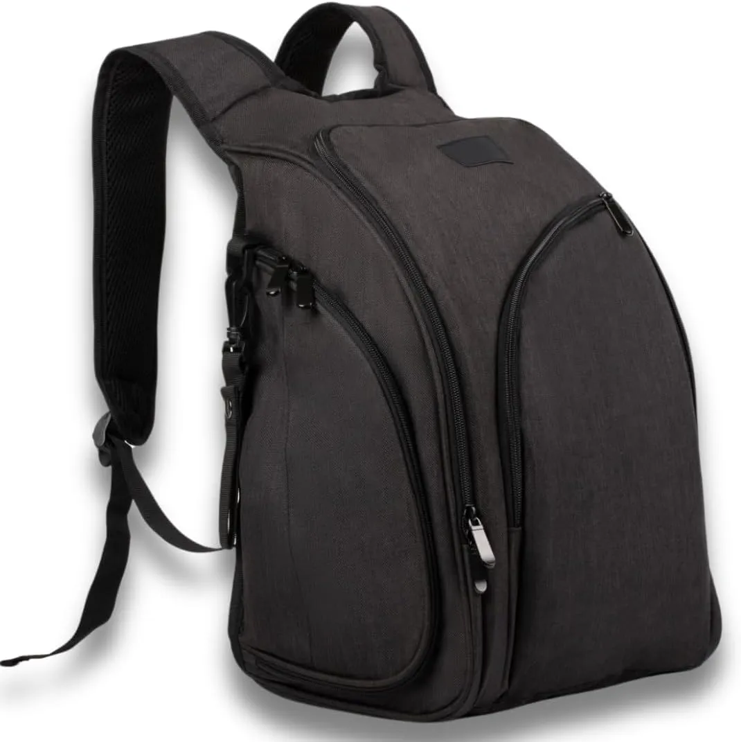 JOHAR Diaper Backpack - Spacious, Waterproof with Changing Pad, Insulated Pockets, Anti-Theft Pocket - Black