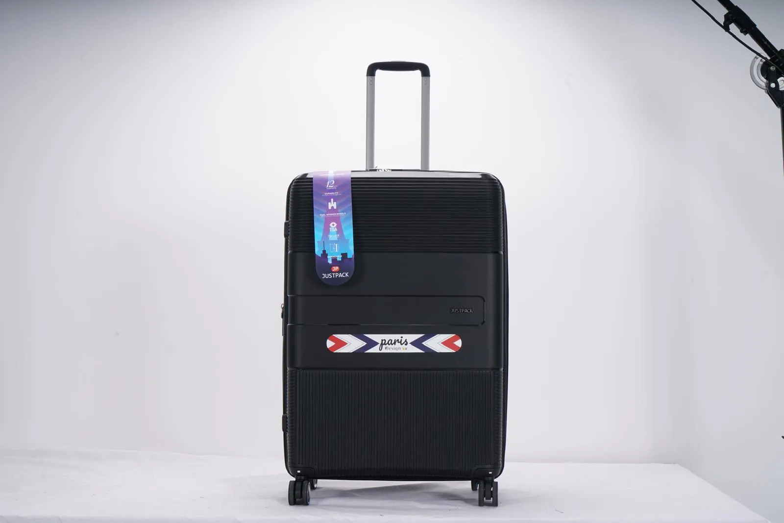 Justpack Pl106-  PP unbreakable 8 wheels Cabin Luggage - Navy