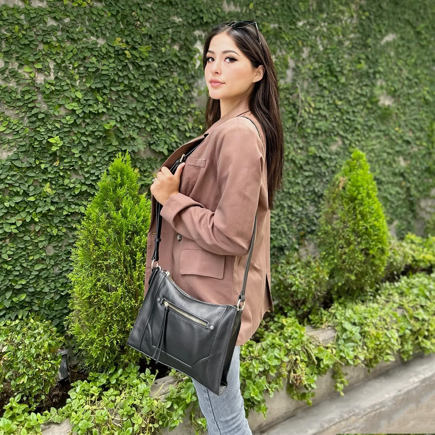 Kattee Leather Purses and Handbags for Women Crossbody Stachel Shoulder Bags