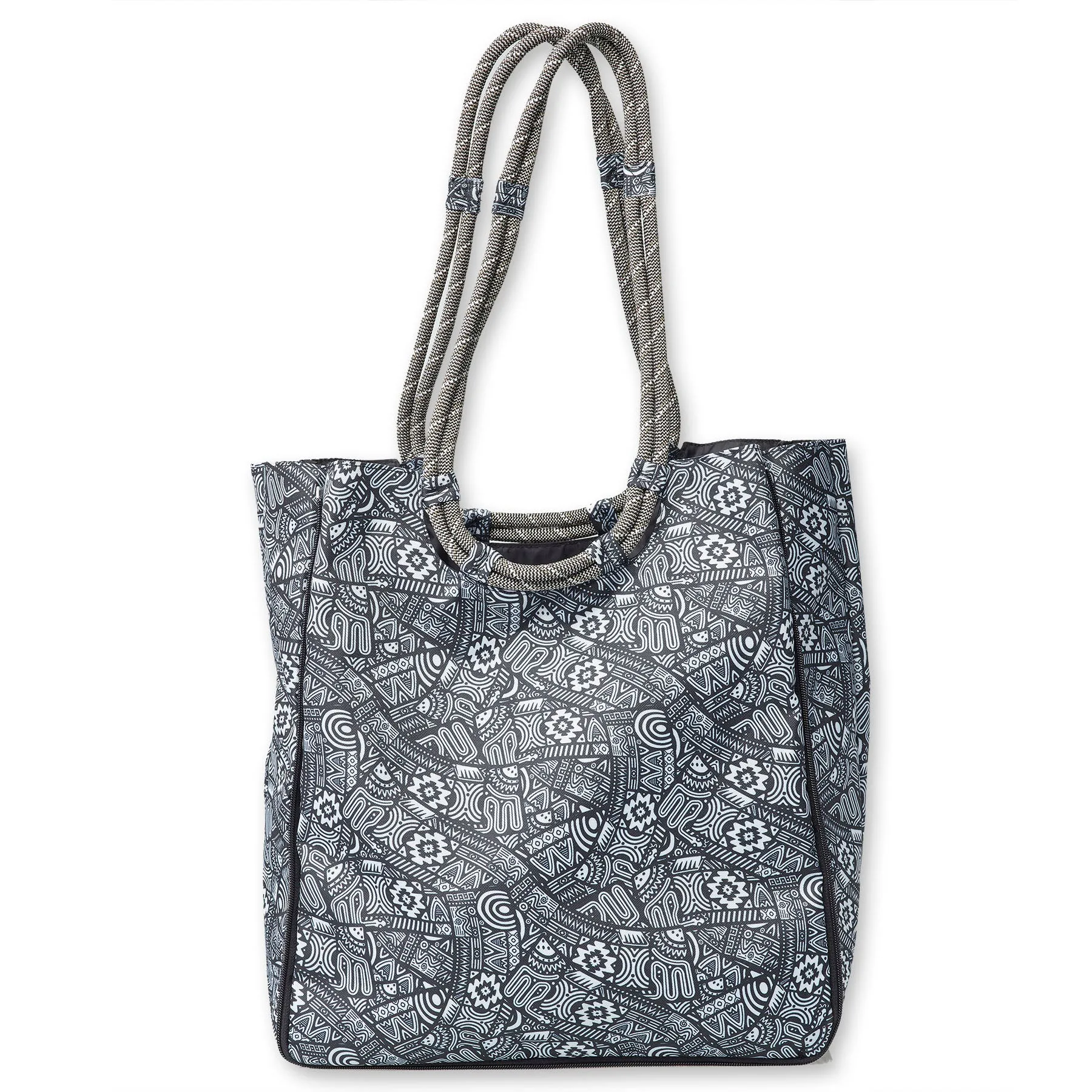 KAVU Women's Doodle Ribbon Printed Large Tote Market Bag