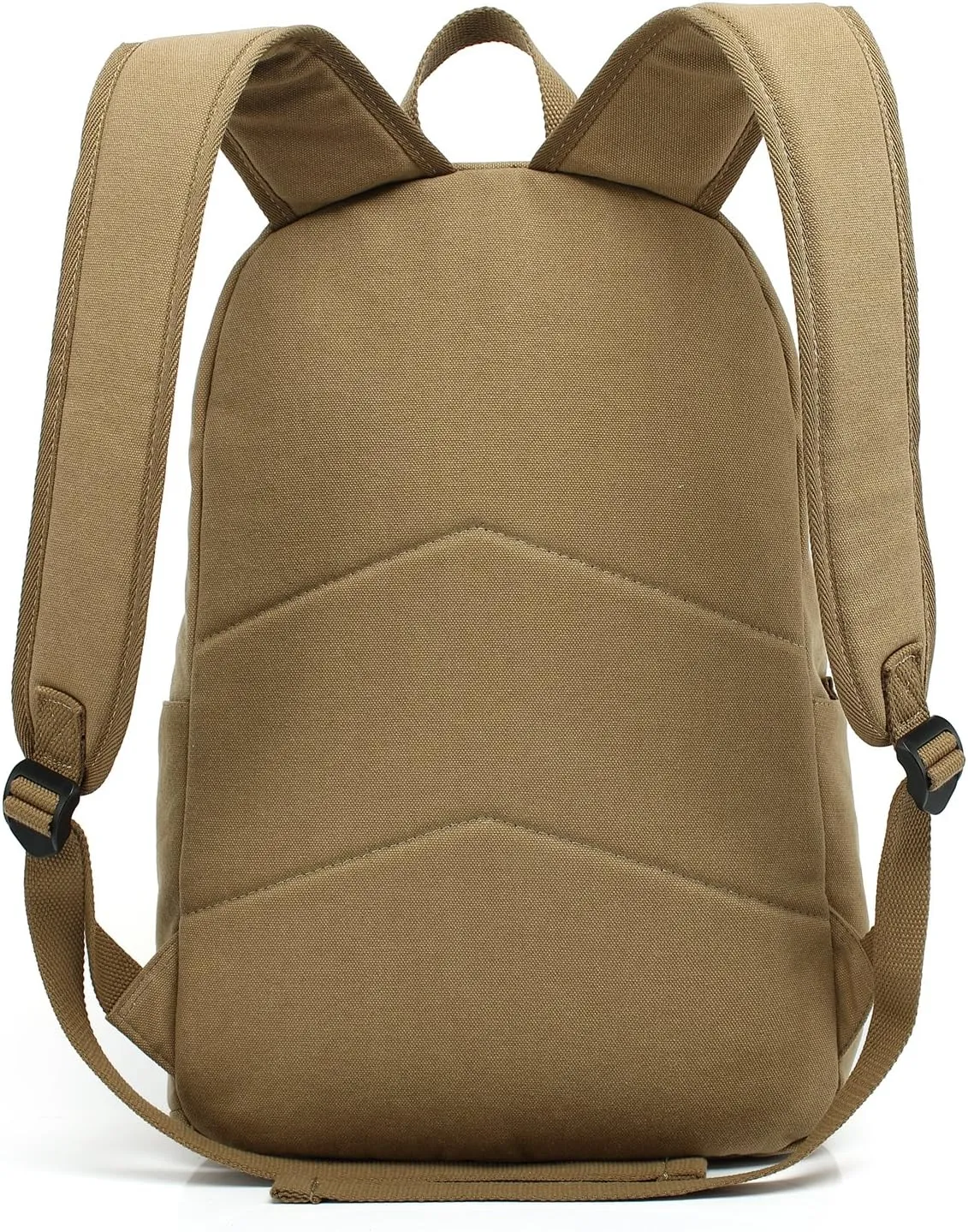 kayond Casual Style Lightweight canvas Laptop Bag/Durable Travel backpacks/Rucksack for Men&Women/Fashion Backpack Fits 15 inch Notebook (Khaki)