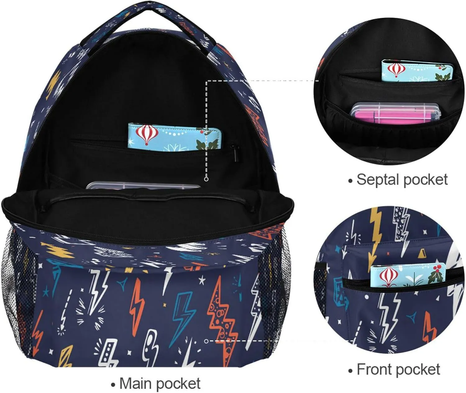 Kcldeci Laptop Backpack Bookbag Kids School Bags Backpacks
