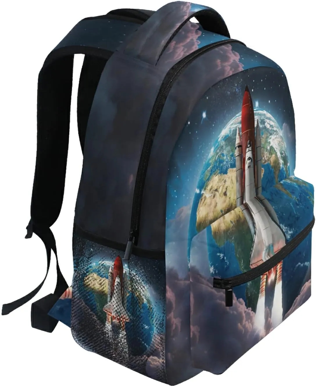 Kcldeci Space Shuttle Laptop Backpack Student Backpacks School Bag Bookbag Travel Daypack Shoulder Bag Fits 14inch Laptop