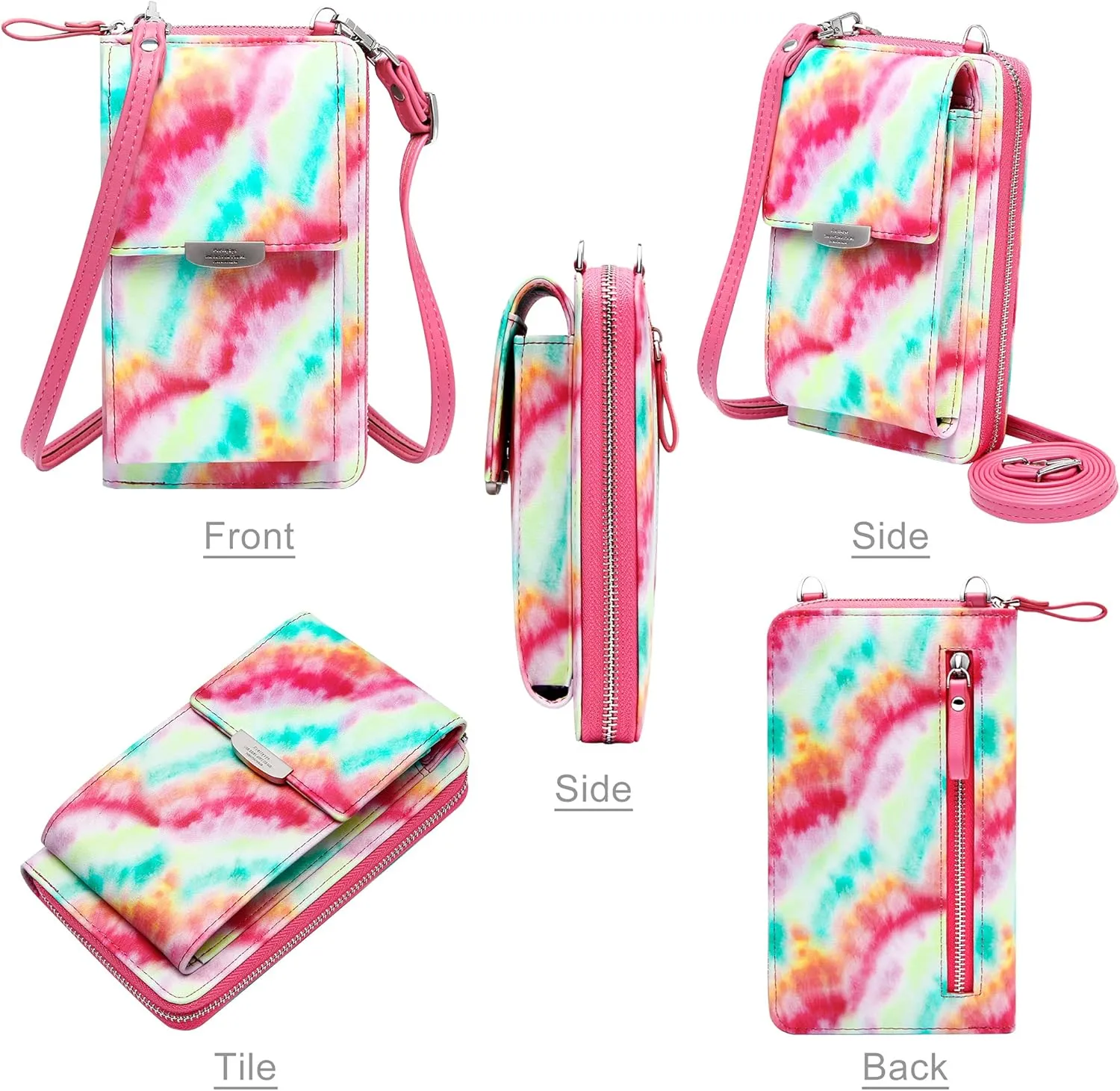 KUKOO Small Crossbody Bag Cell Phone Purse Wallet with Credit Card Slots for Women
