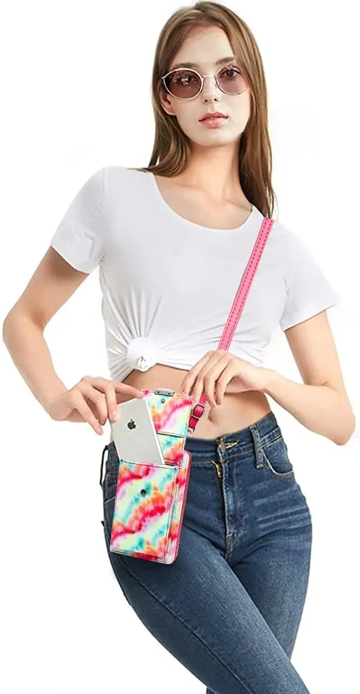 KUKOO Small Crossbody Bag Cell Phone Purse Wallet with Credit Card Slots for Women