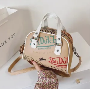 Ladies Shopping Crossbody Graffiti Purses