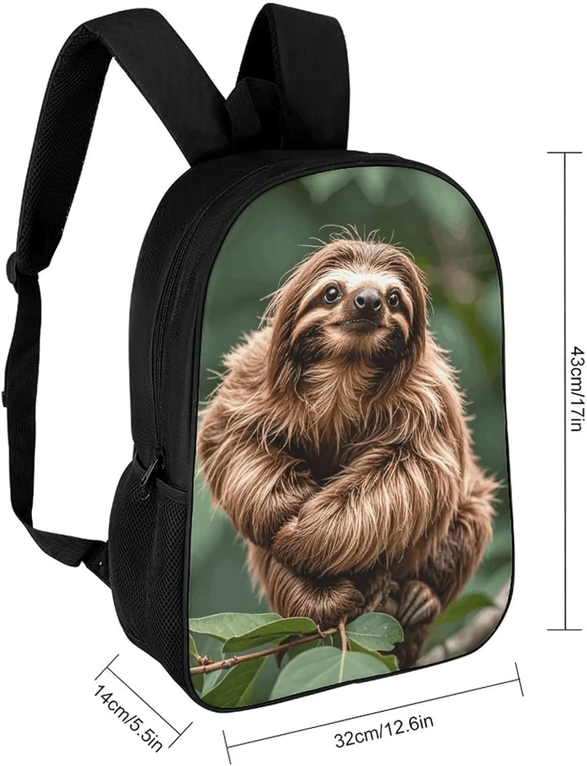 Laptop Backpack for Men Women Daypack Brown Sloth Computer Bag Travel Backpacks Laptop Bag