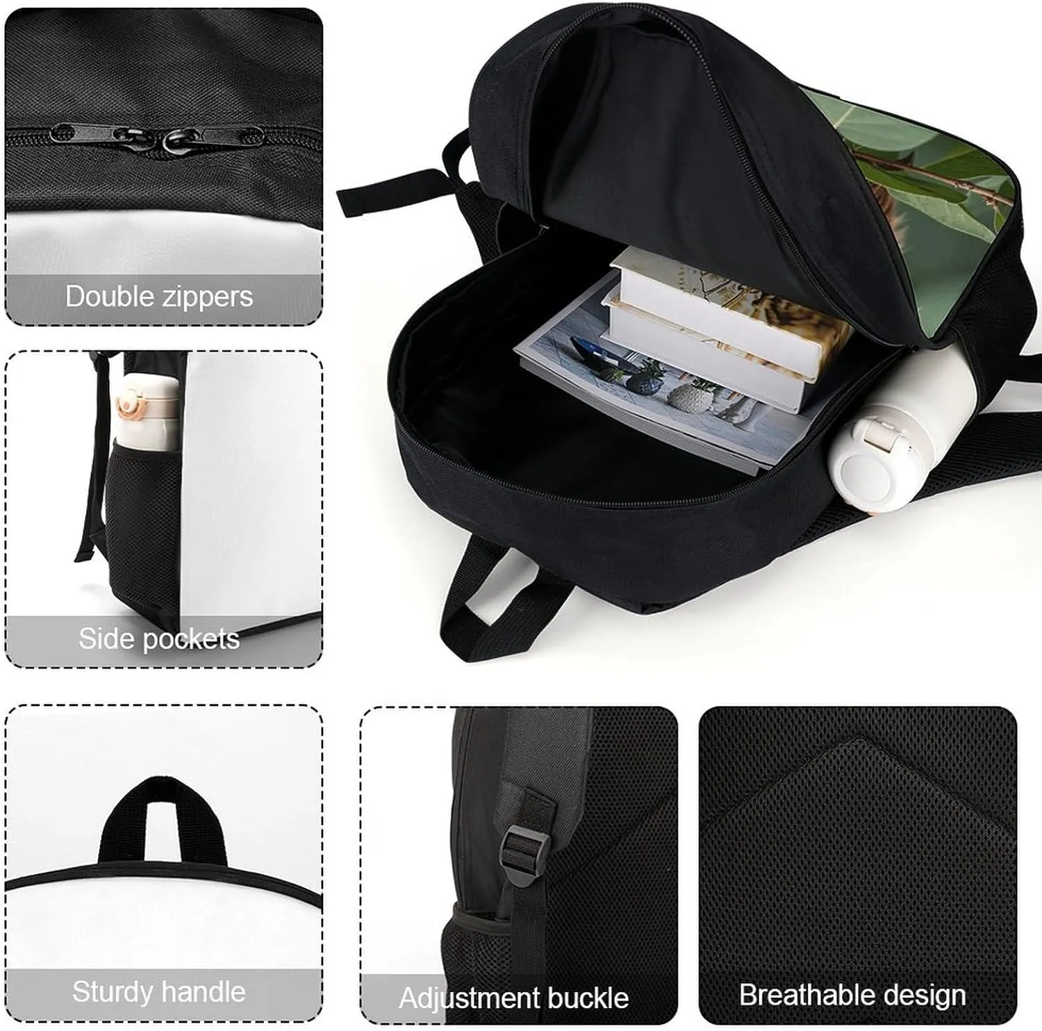 Laptop Backpack for Men Women Daypack Brown Sloth Computer Bag Travel Backpacks Laptop Bag