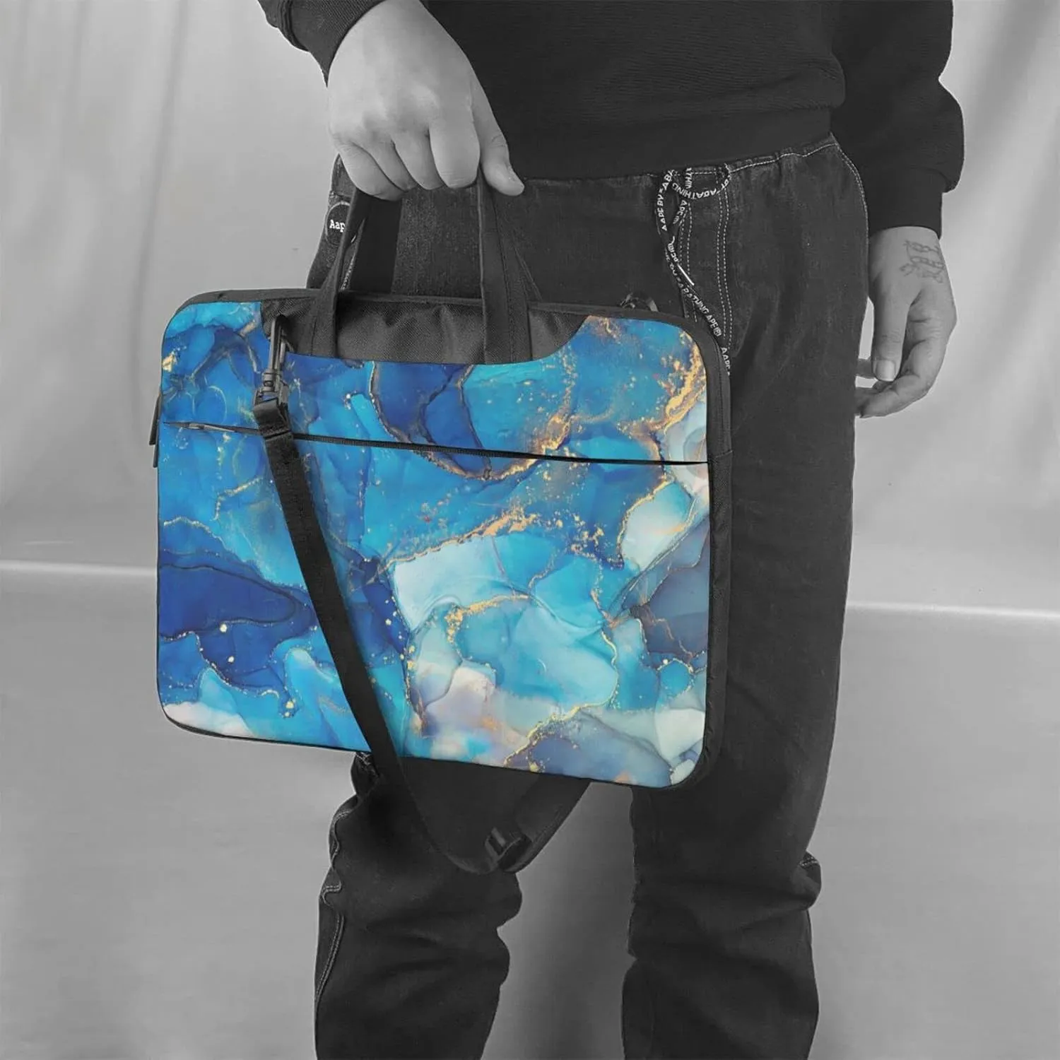 Laptop Bag For Women Men Laptop Case Briefcase for 13/14/15.6 Inch Laptop or Tablet Shoulder Messenger Computer Bag Sleeve