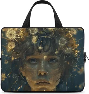 Laptop Shoulder Bag Laptop Bag Computer Bag Dandelion Girl Art Messenger Bag for Unisex