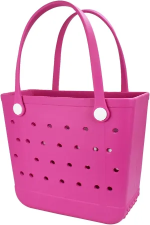 Large Beach Bag, Rubber Beach Tote Bag, Waterproof Washable Durable Open Beach Bag Tote for Beach Boat Pool Sports
