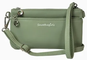 LAUREL GREEN BELLA CROSSBODY CLUTCH