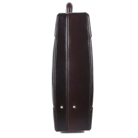 Leather Brown Briefcase Attaché Office Bag