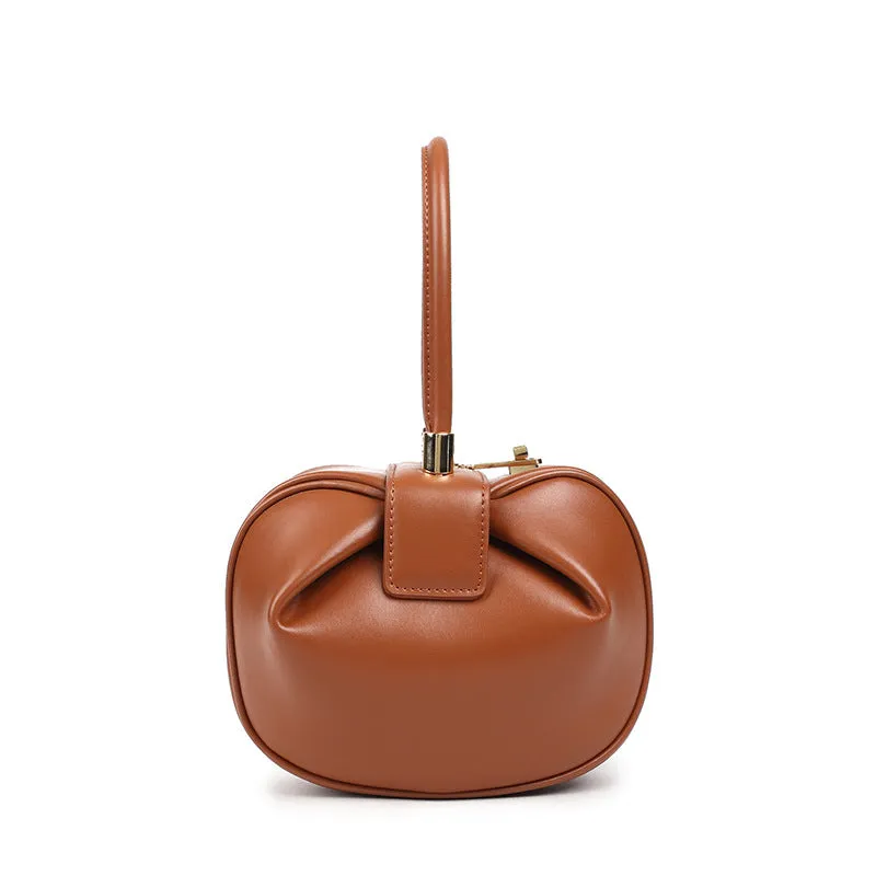 Leather Fashion Dumplings Handbag